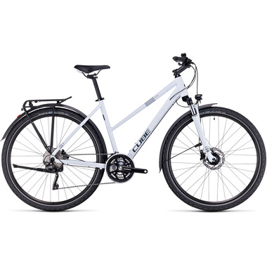 Bicicleta todocamino CUBE NATURE PRO ALLROAD TRAPEZ Blanco 2023 0